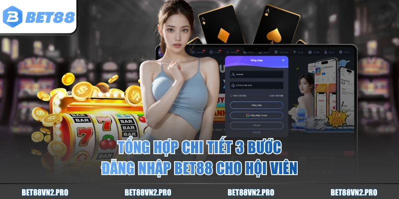 Tổng hợp chi tiết 3 bước đăng nhập BET88 cho hội viên