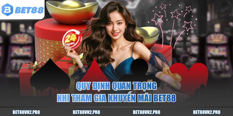Quy định quan trọng khi tham gia khuyến mãi BET88